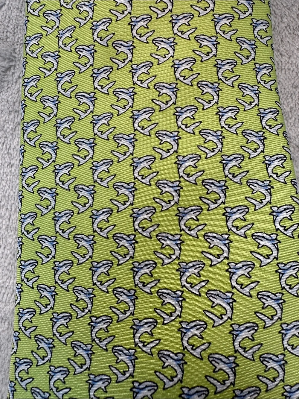 Sero Shark Green Men's Tie